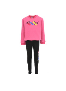 TRAX girls’ fuchsia winter tracksuit set with long-sleeved top and leggings
