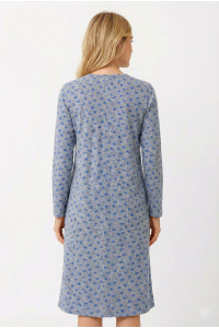 Grey classic winter nightdress by Alina AL-1172