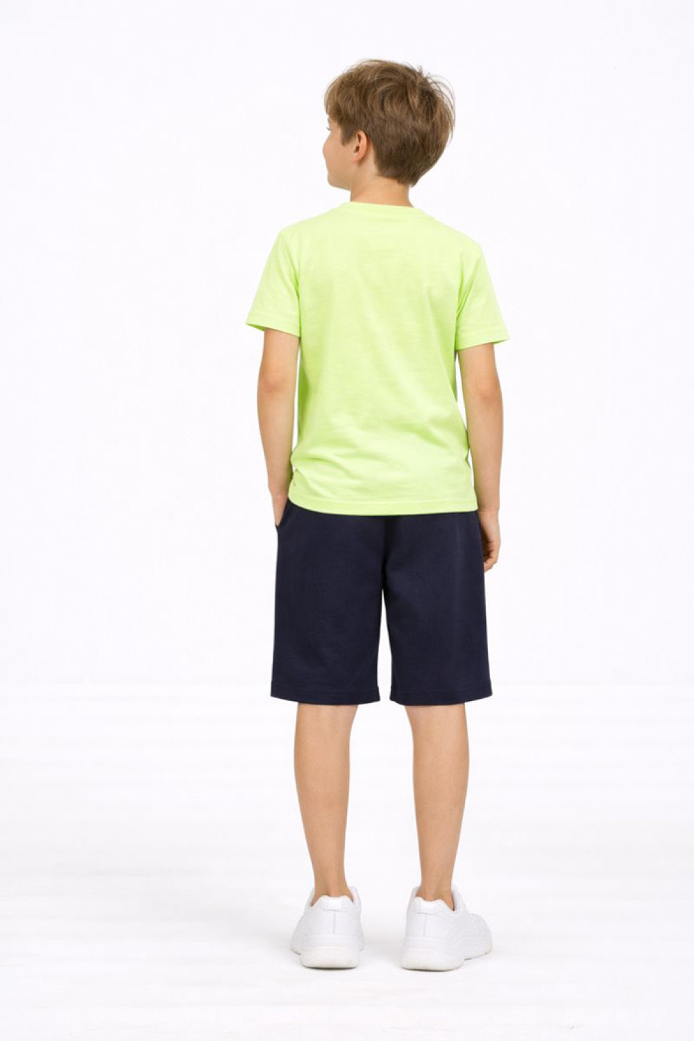 Lime TRAX boys' summer set with short-sleeved T-shirt and Bermuda shorts