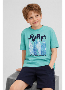 Mint TRAX boys' summer set with short-sleeved T-shirt and Bermuda shorts