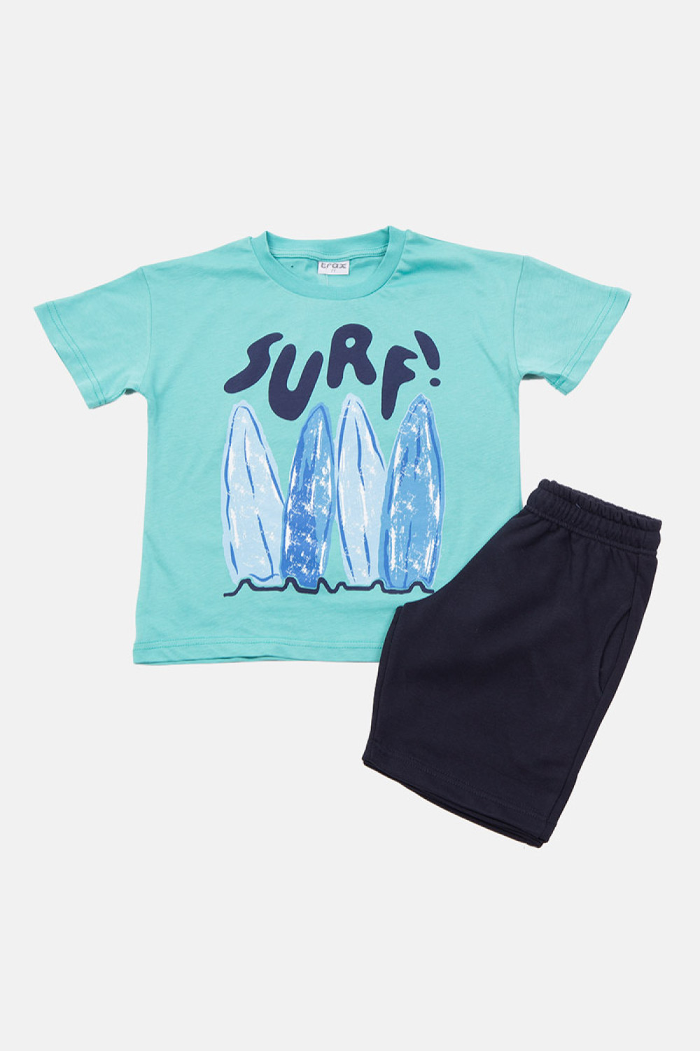 Mint TRAX boys' summer set with short-sleeved T-shirt and Bermuda shorts