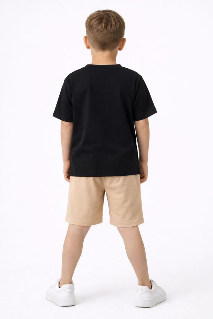 TRAX boys’ black summer set 49346