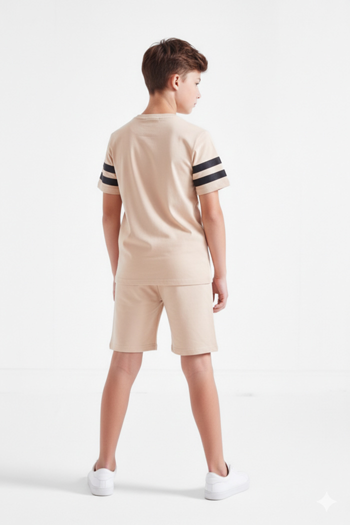TRAX boys’ beige summer set 49340