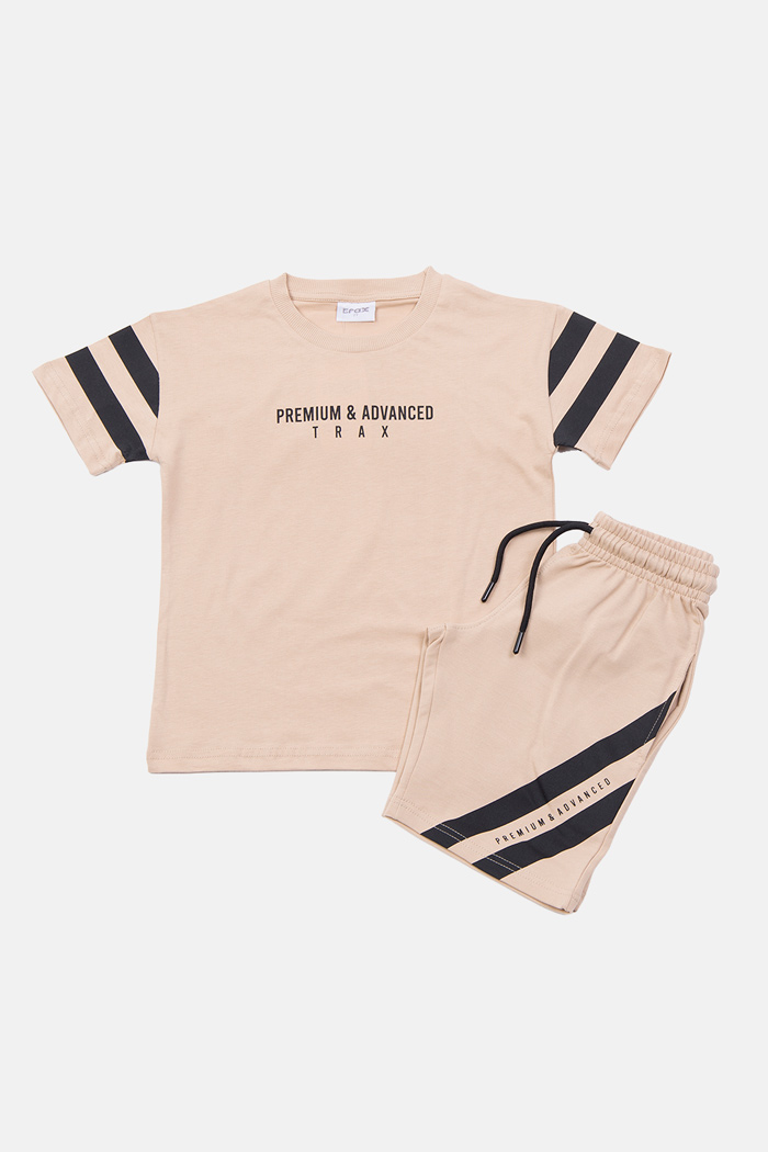 TRAX boys’ beige summer set 49340