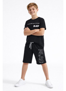 TRAX boys’ black summer set 49337