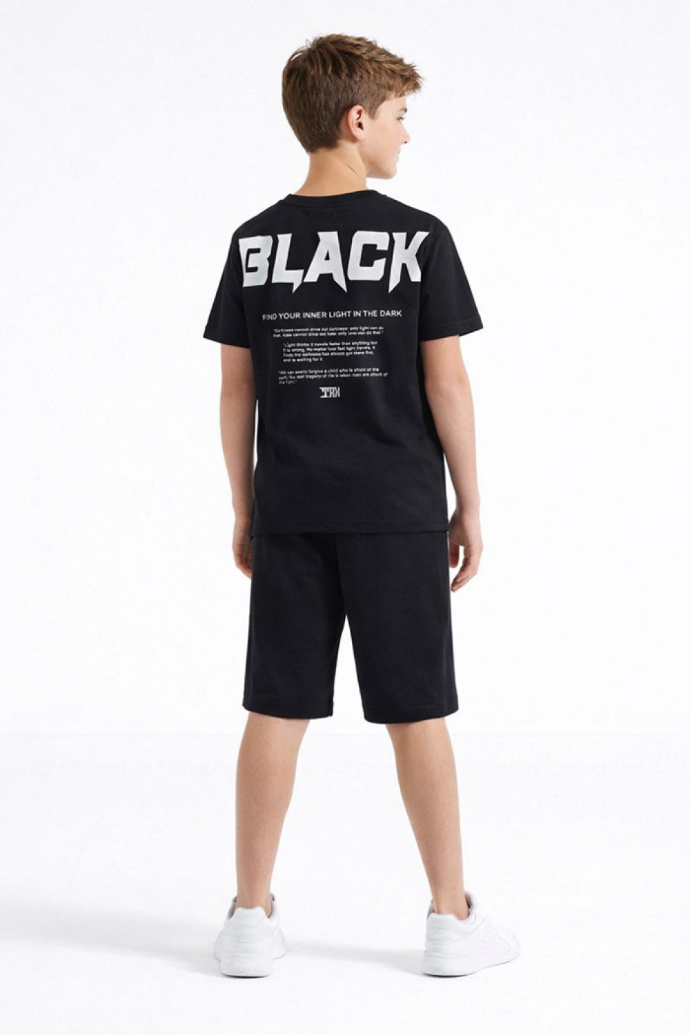 TRAX boys’ black summer set 49337