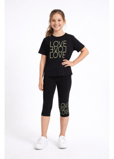 TRAX girls’ black summer set 49117