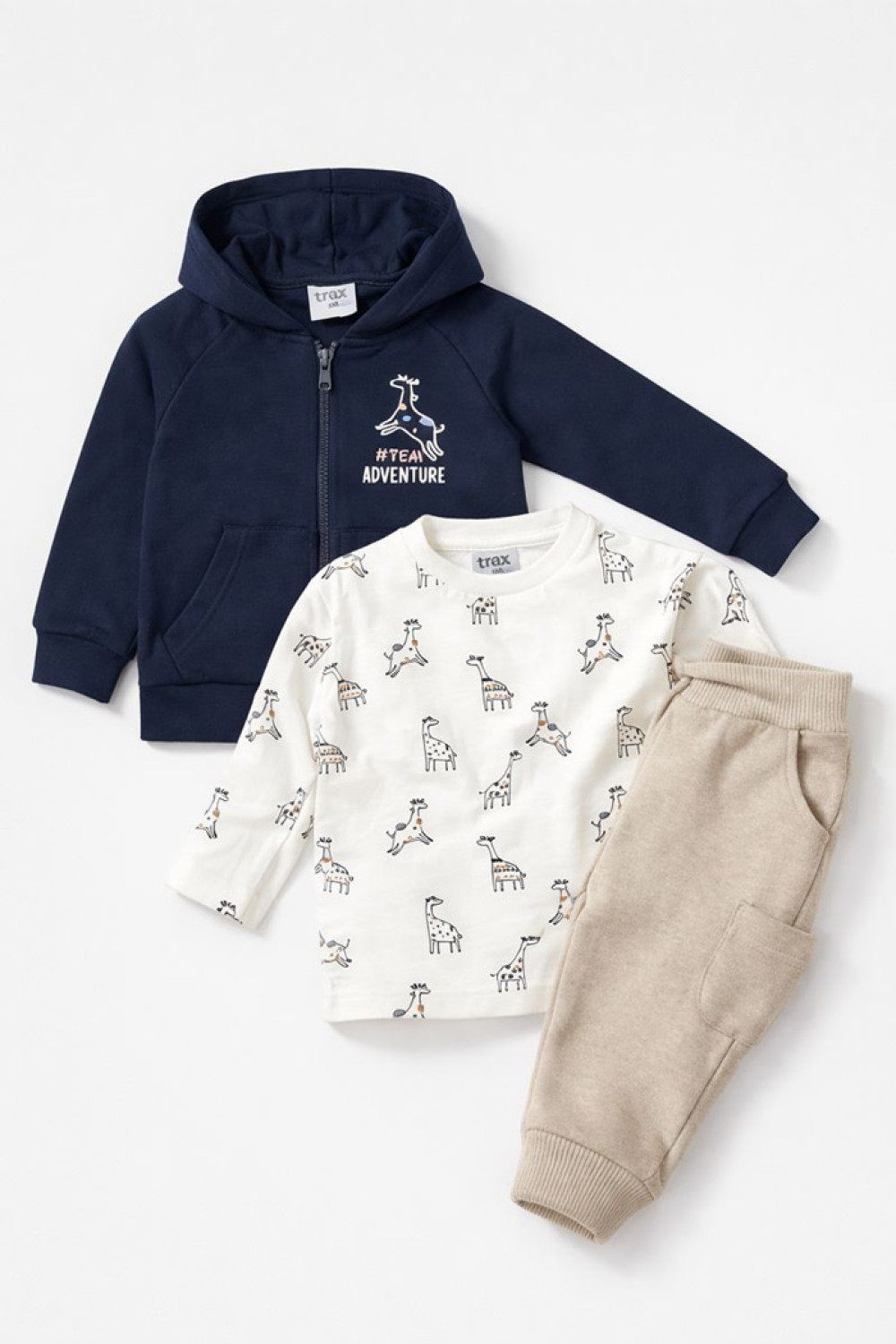 TRAX baby boys' three-piece tracksuit set 48556
