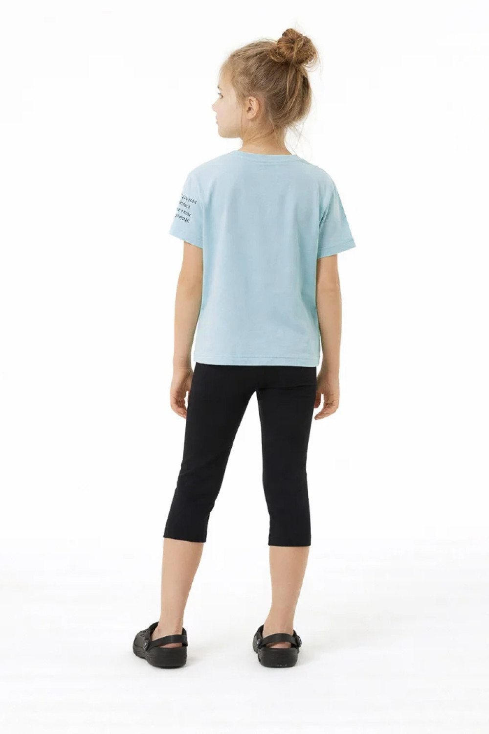 TRAX girls' mint T-shirt and capri leggings summer set 49115