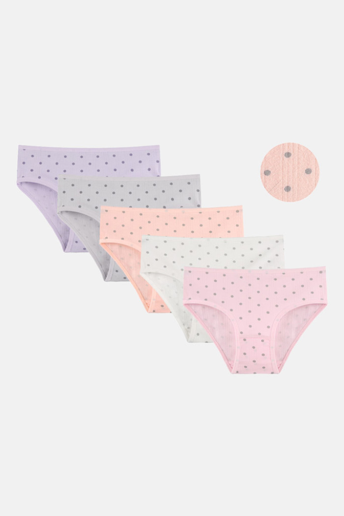 Donella Mädchen-Baumwollslips im 5er-Pack 412701