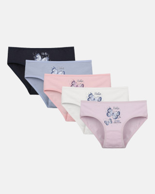 Donella Girls' Briefs 5-Pack 4171PB2