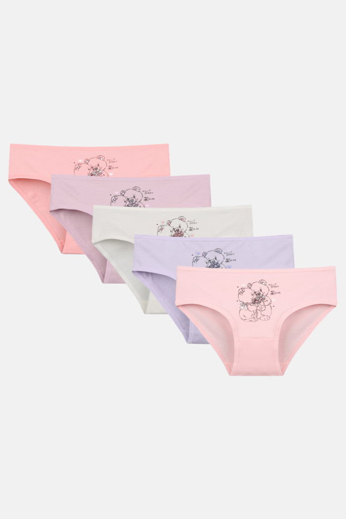 Donella Girls' Briefs 5-Pack 4171PB20