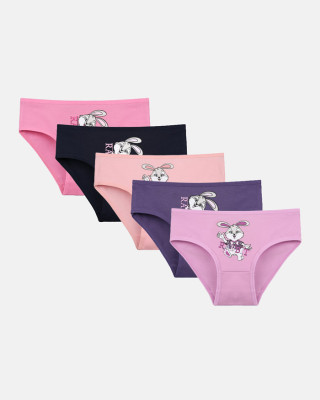 Donella Girls' Briefs 5-Pack 4171PB44