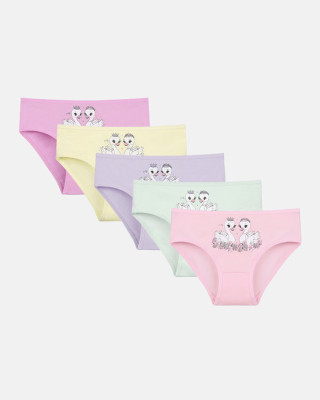 Donella Girls' Briefs 5-Pack 4171PB102