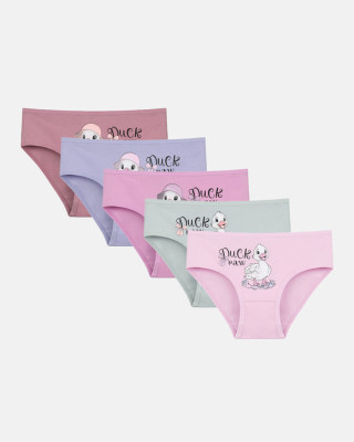 Donella Girls' Briefs 5-Pack 4171PB63
