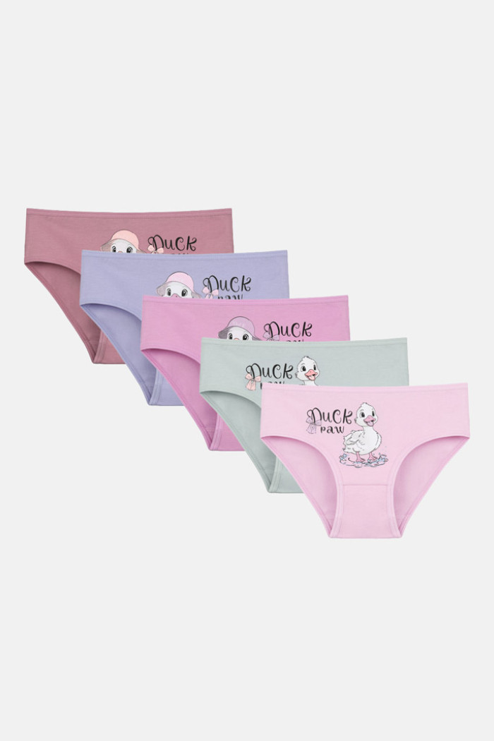 Donella Girls' Briefs 5-Pack 4171PB63