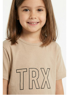 TRAX girls' beige summer set 49116