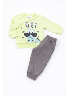 TRAX lime green winter tracksuit set for baby boys
