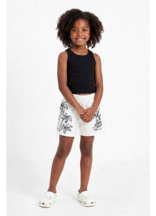 TRAX girls’ black summer set with sleeveless top and bermuda shorts