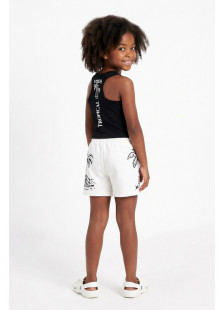 TRAX girls’ black summer set with sleeveless top and bermuda shorts