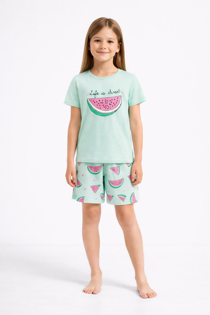 TRAX Girls’ Summer Pyjamas 49191 – Mint