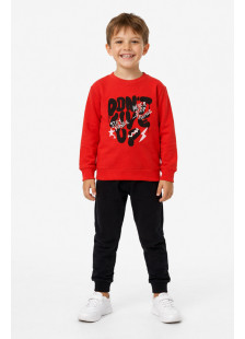 TRAX boys' red tracksuit set 49309-2
