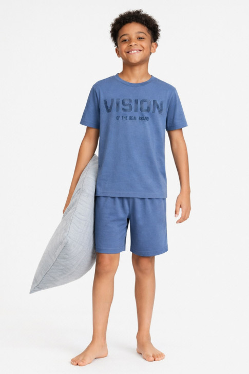 TRAX Boys' Summer Pyjamas 49392 Royal Blue