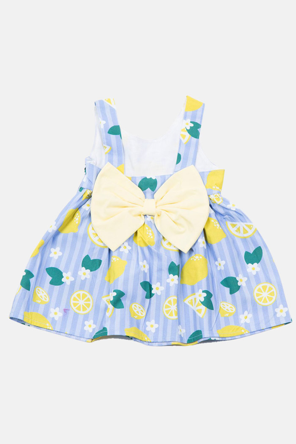 TRAX light blue baby sleeveless dress with hair ribbon 49026