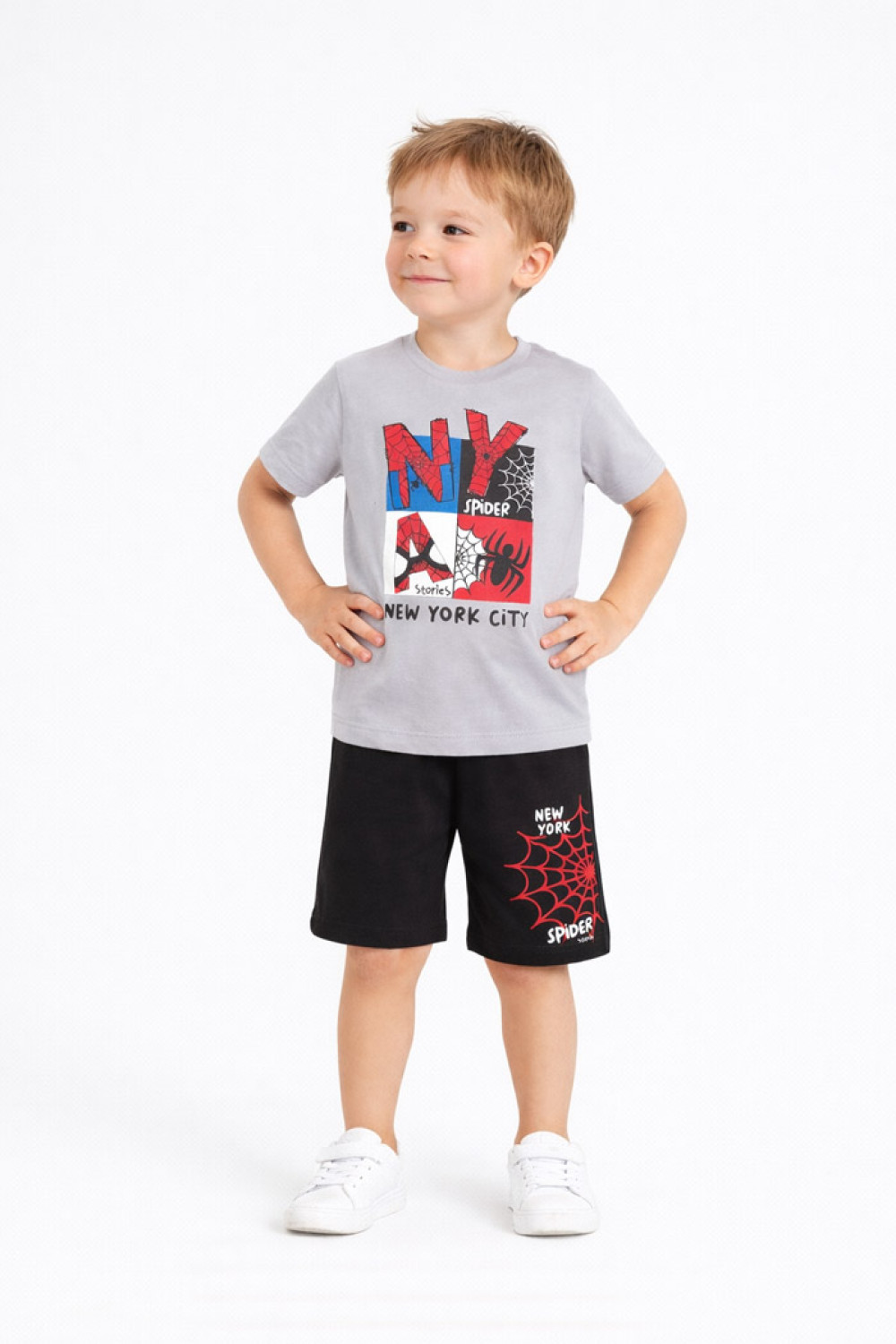 TRAX grey boys' summer set 49447