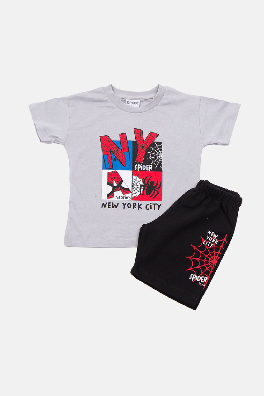 TRAX grey boys' summer set 49447