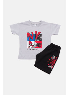 TRAX grey boys' summer set 49447
