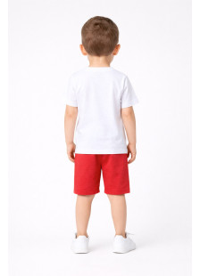 TRAX white boys' summer set 49447-2