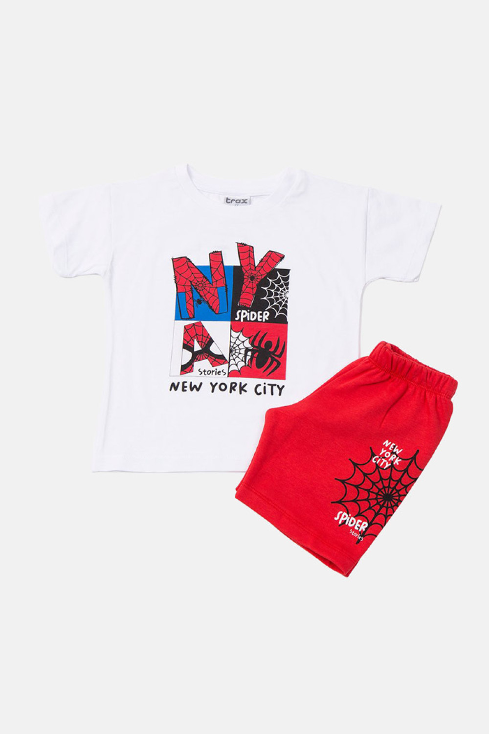 TRAX white boys' summer set 49447-2