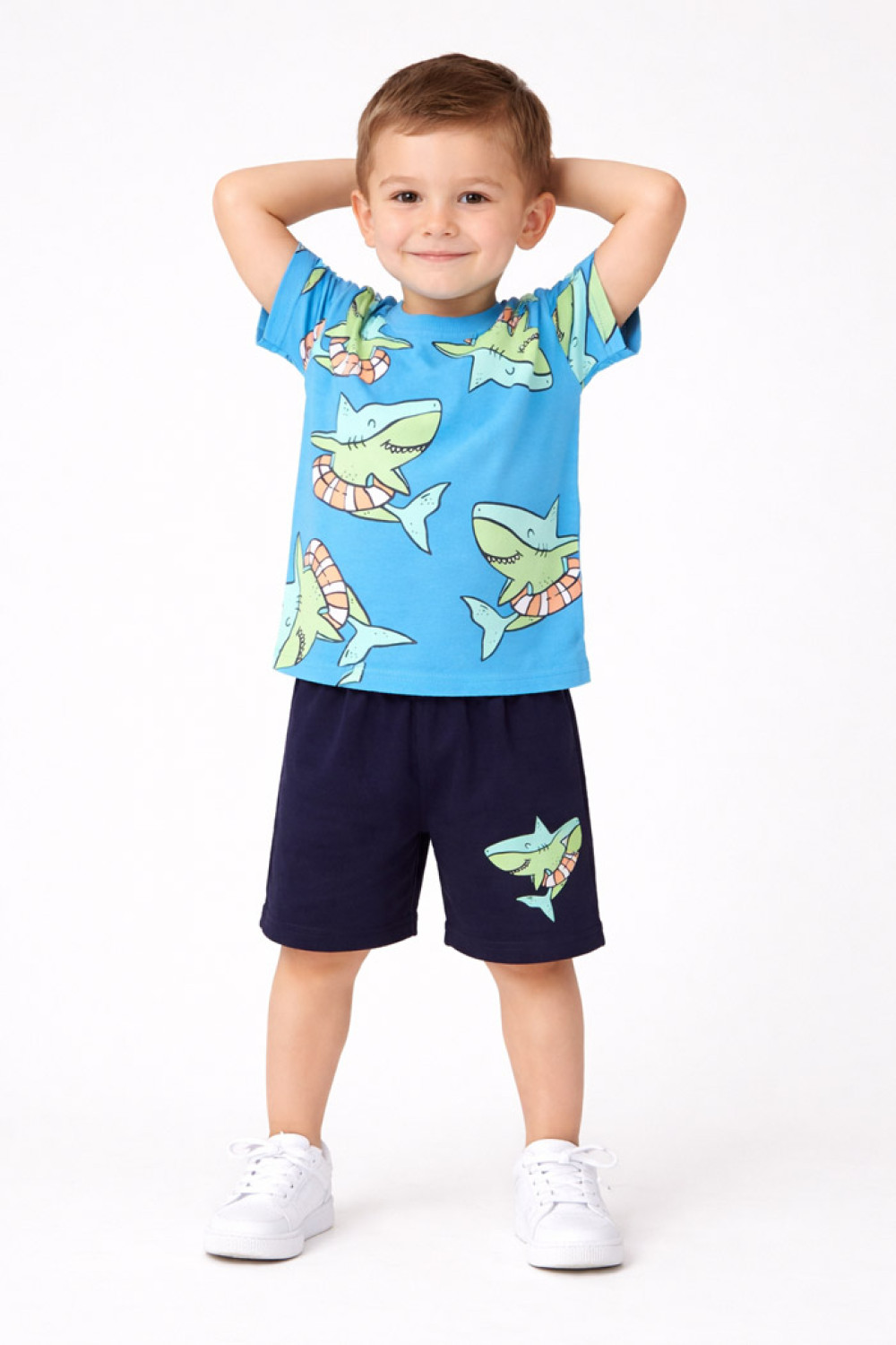 TRAX light blue boys' summer set 49418