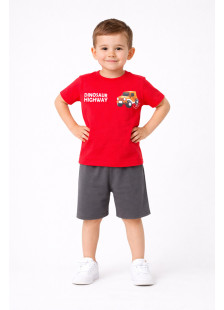 TRAX red boys' summer set 49421