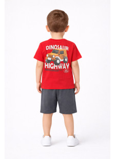 TRAX red boys' summer set 49421