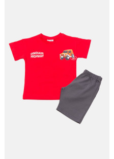 TRAX red boys' summer set 49421
