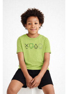 Pretty Baby lime green boys' pyjamas with short-sleeved top and shorts