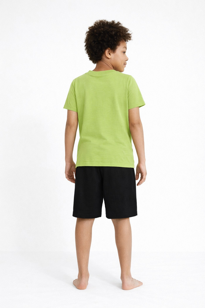 Pretty Baby lime green boys' pyjamas with short-sleeved top and shorts