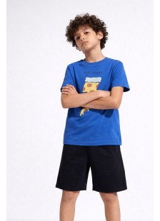 Royal blue Pretty Baby boys' pyjamas with short-sleeved top and shorts