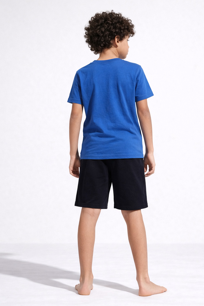 Royal blue Pretty Baby boys' pyjamas with short-sleeved top and shorts