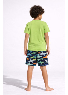 Pretty Baby lime green boys' pyjamas with short-sleeved top and shorts