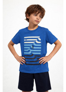 Royal blue Pretty Baby boys' pyjamas with short-sleeved top and shorts