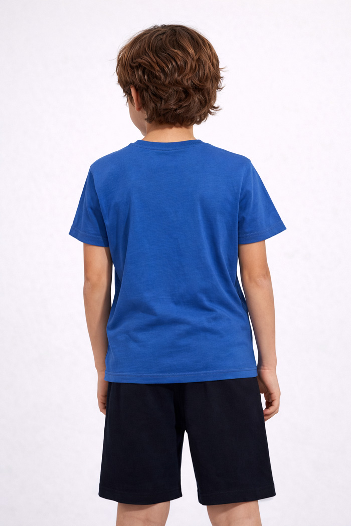 Royal blue Pretty Baby boys' pyjamas with short-sleeved top and shorts