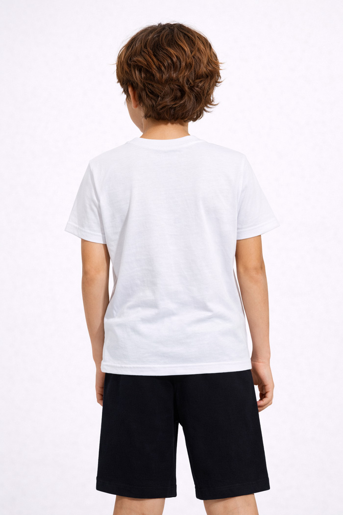 White Pretty Baby boys' pyjamas with short-sleeved top and shorts
