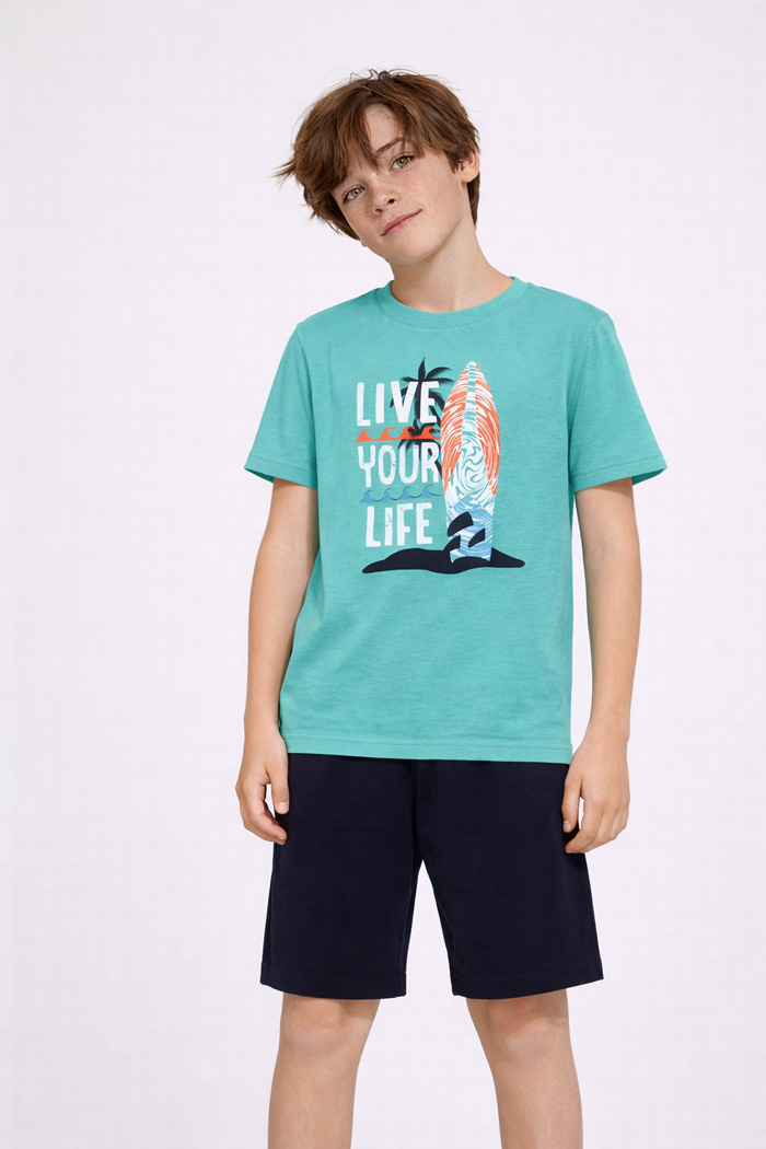 Pretty Baby boys’ light turquoise pyjama set 63068