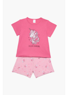 Pretty Baby girls’ pink unicorn pyjama set 63172