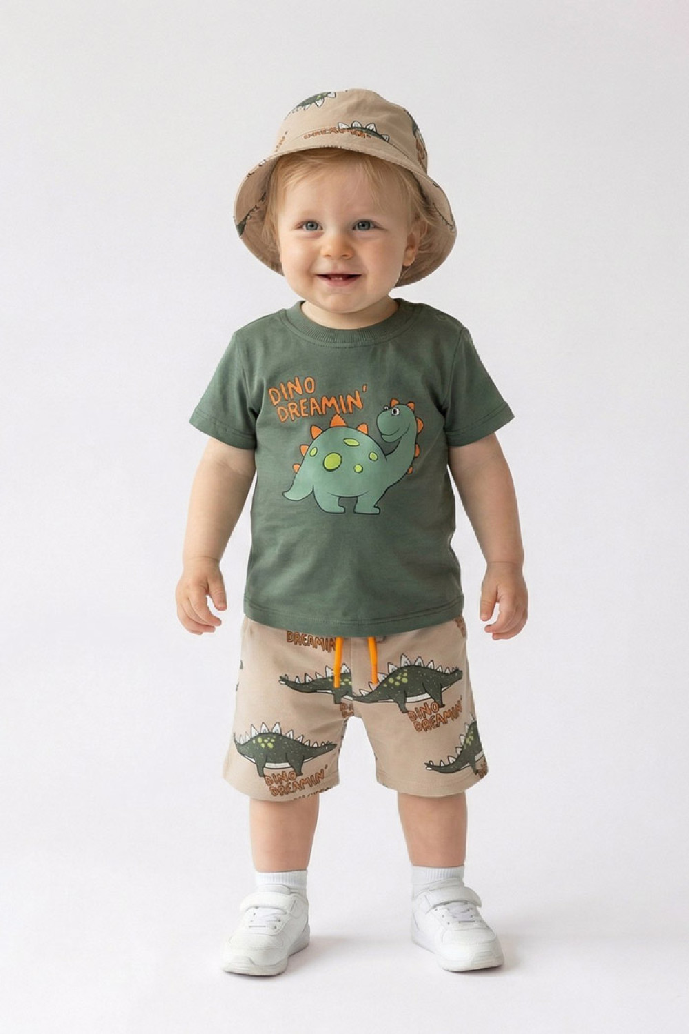 TRAX khaki baby boys' set with hat 49051