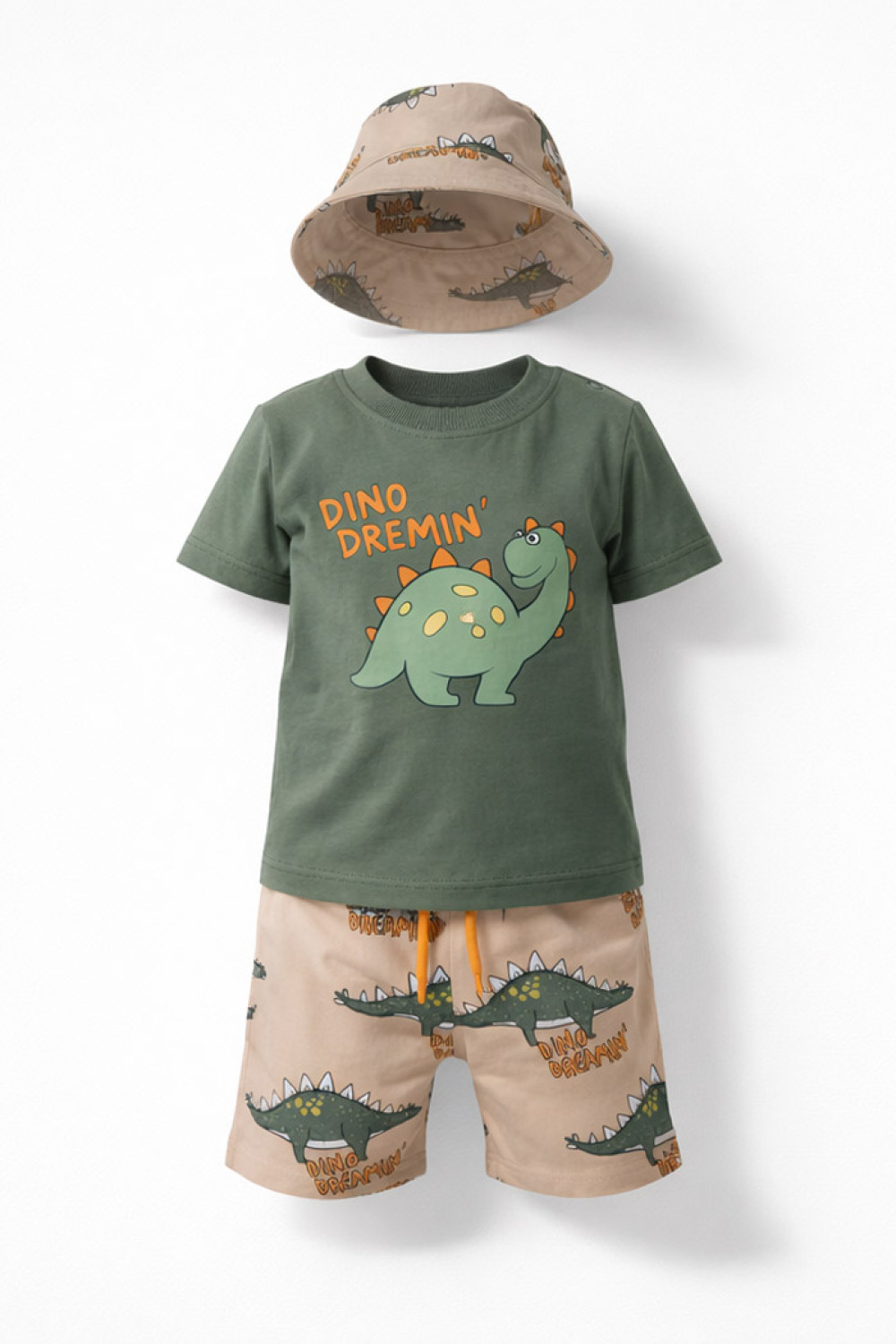 TRAX khaki baby boys' set with hat 49051