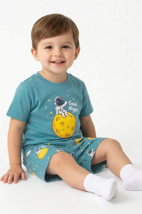 TRAX Boys’ Summer Pyjamas 49491 - Petrol Blue